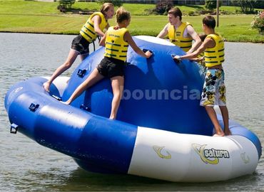 0.9mm Double Layer PVC Fabric Inflatable Saturn Rocker For Adult Used In Lake