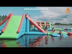 Bouncia Succesvolle opblaasbare drijvende waterpark wateropblaasbare