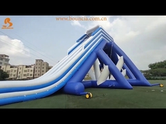 Bouncia opblaasbare toestellen op maat Floating Water Park Giant Slide Solution