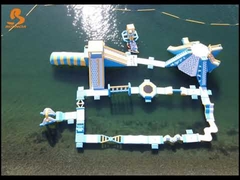 Drijvend opblaasbaar waterpark Spelletjes Waterpark Drijvend 0,9mm PVC