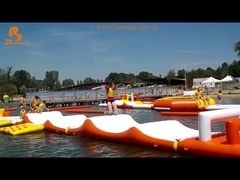 Duurzaam opblaasbaar watersport glijdend golf anti UV & warmte materiaal